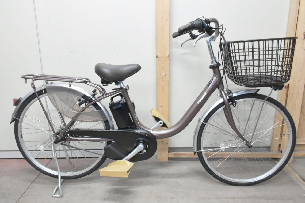  unused goods Panasonic electric bike Bb *L BE-FL432T pearl cocoa Brown 24 -inch battery 12Ah Panasonic