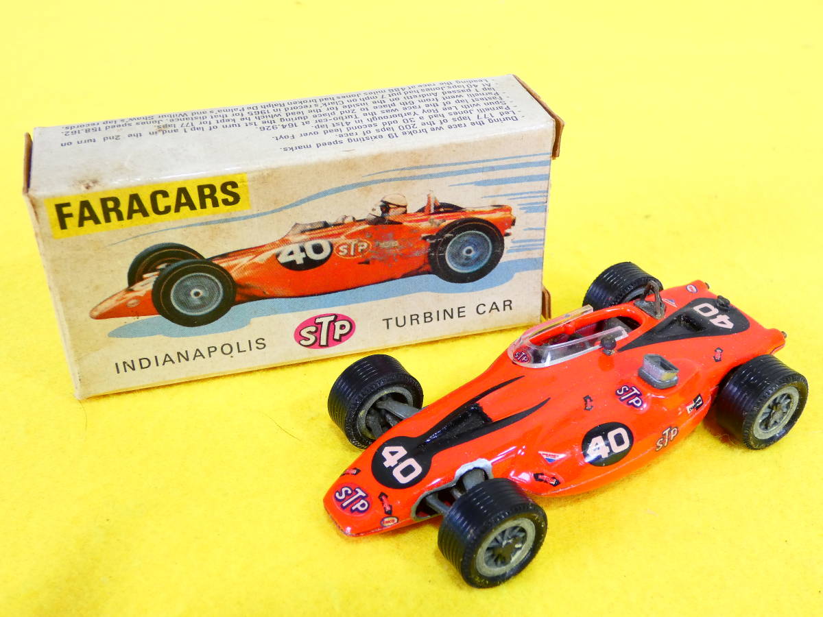 STP No.101 FARACARS TURBINE CAR INDIANAPOLIS ファラカーズ タービンカー インディアナポリス ミニカー 箱付き @送料520円(1-7)_画像1