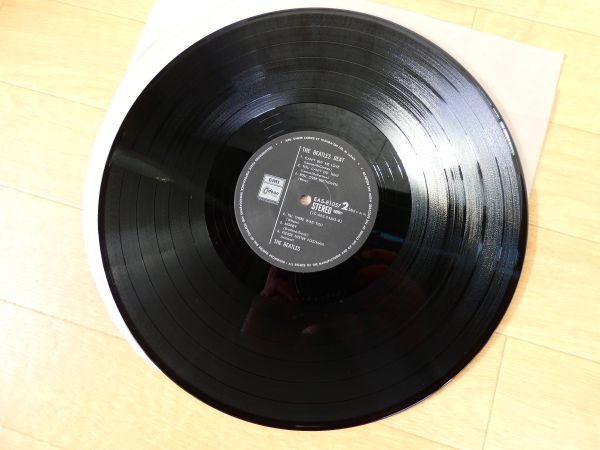 S) THE BEATLES ビートルズ 「 THE BEATLES BEAT 」 LPレコード 帯付き EAS-81057 @80 (B-11)_画像7