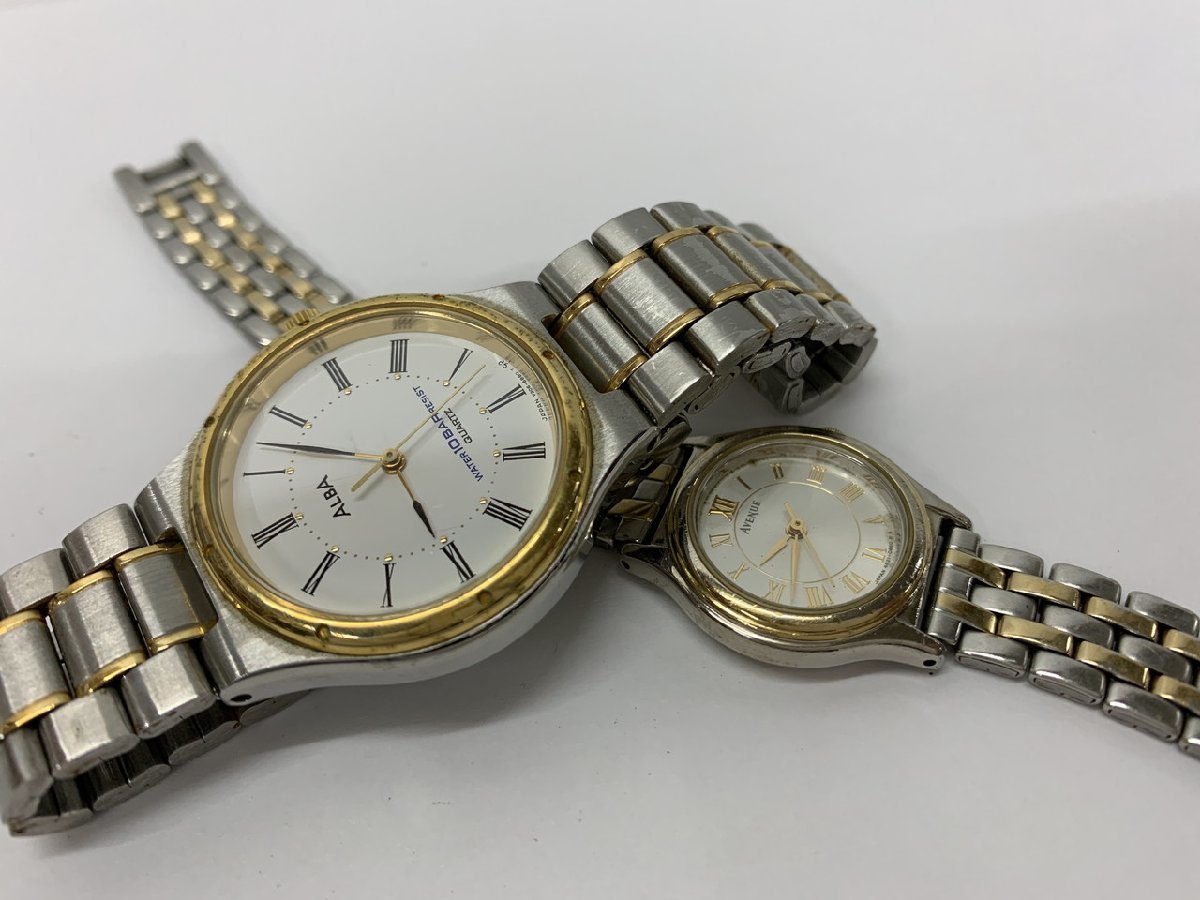 【YI-0969】SEIKO セイコー ALBA アルバクォーツ 腕時計 V306-6560 4N21-042A 2点セット まとめ 現状品【千円市場】_画像7