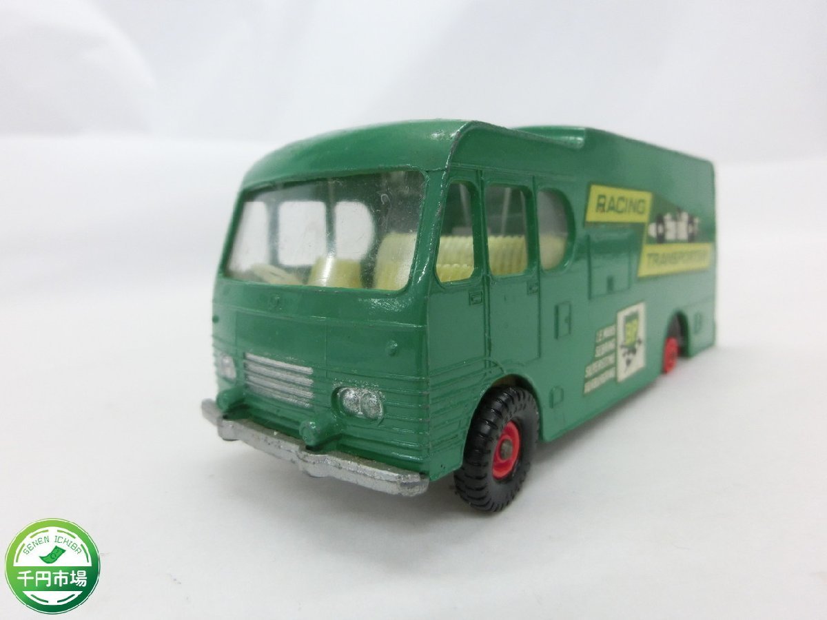 【H3-0555】MATCHBOX K-5 マッチボックス レーシングカートランスポーター RACING-CAR TRANSPORTER ミニカー ヴィンテージ【千円市場】_画像1