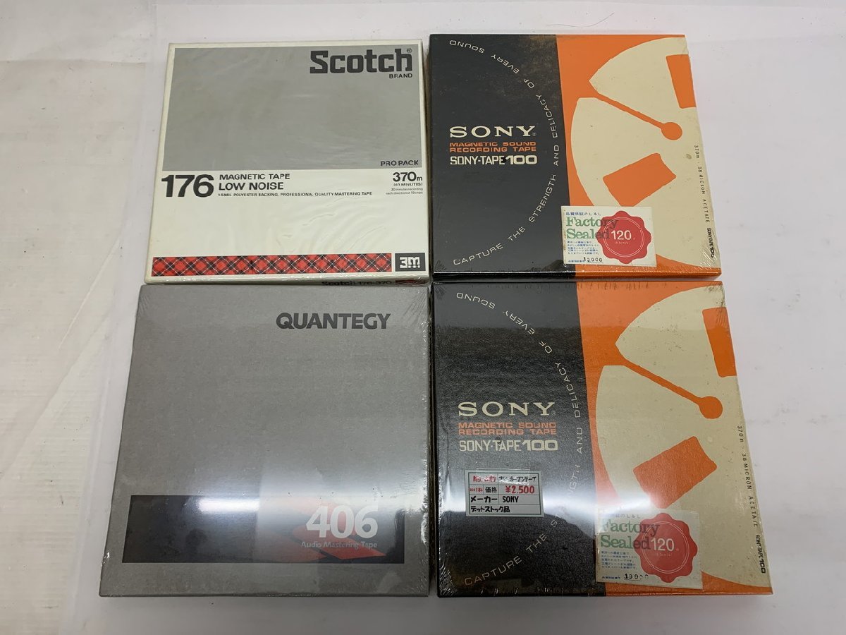 【N2-1050】未開封 未使用含む オープンリールテープ QUANTEGY 406 Scotch 176-370 SONY-TAPE100 370ｍ 38MICRON 他 ACETATE【千円市場】_画像2