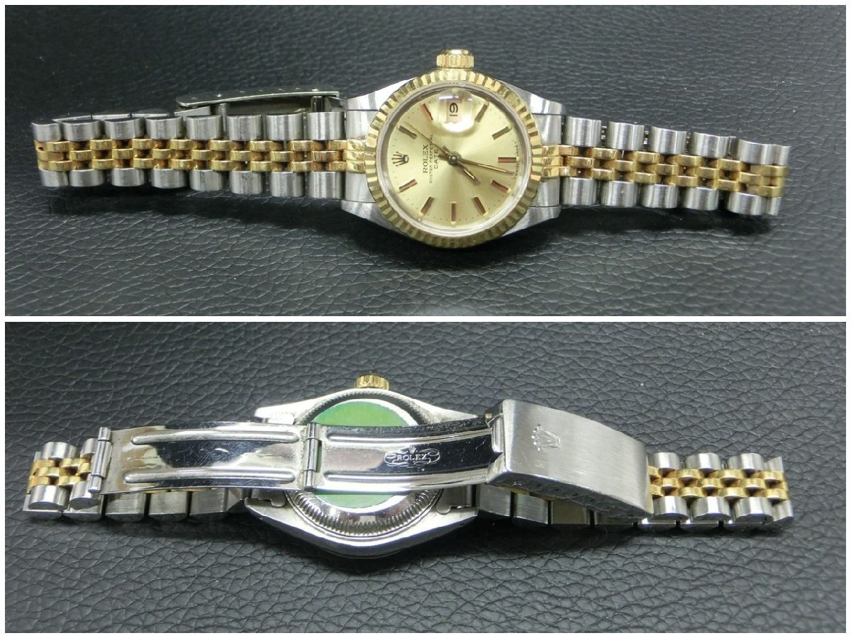 【O-6086】1円 稼動品 ROLEX ロレックス OYSTER PERPETUAL DATE 69000A/2135 オイスターパーペチュアル 84年 自動巻 ジャンク【千円市場】_画像6