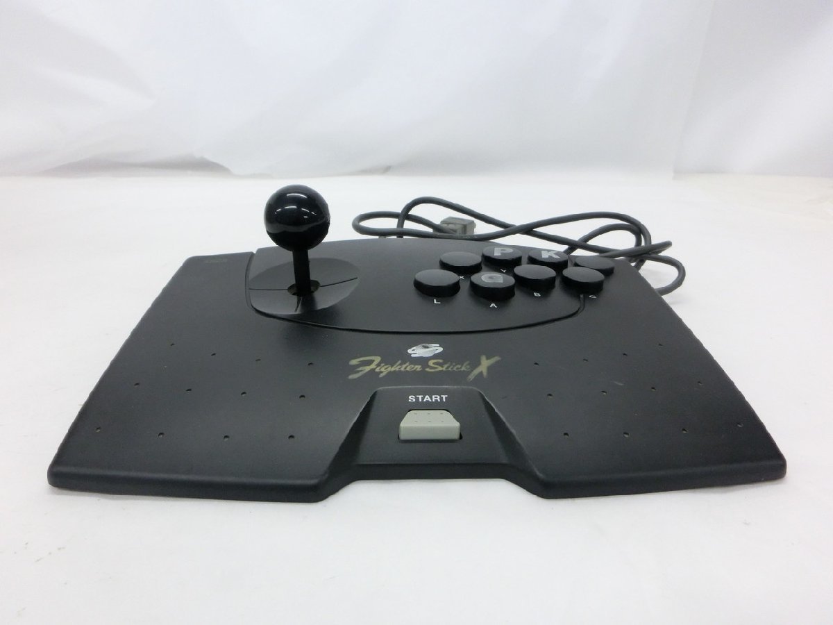 【H3-0761】レトロ ASCII アスキー ファイタースティックX Fighter Stick セガサターン用 SS ASC-0602C 現状品【千円市場】の画像2