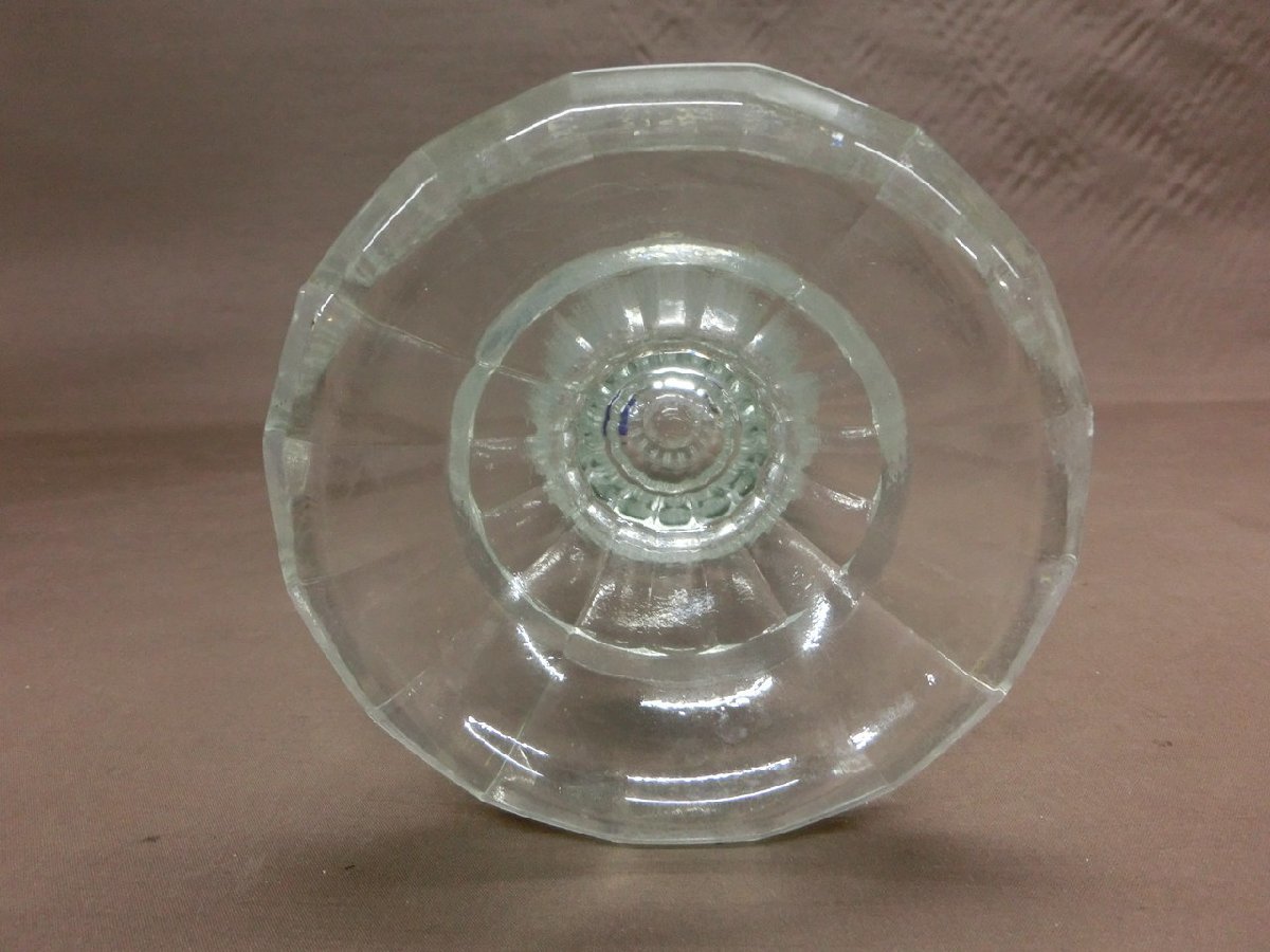 【WU-0001】BOHEMIA ボヘミアガラス グラス クリスタル 花瓶 花器 フラワーベース 飾り インテリア 現状品【千円市場】の画像3