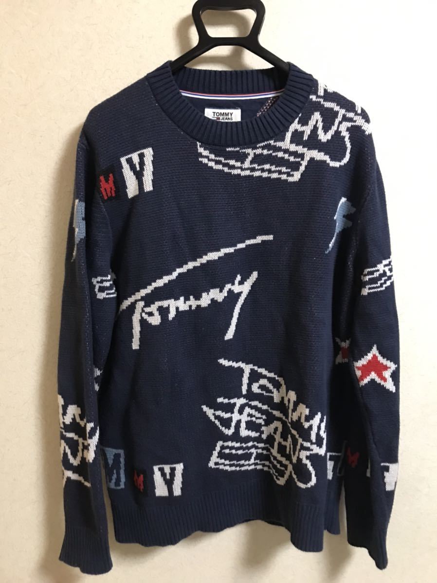 TOMMY JEANS 総柄ニット