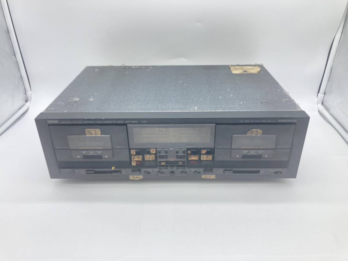 YAMAHA　ヤマハ　KX-T900　カセットデッキ　ダブルカセットデッキ　音響機械　オーディオ機器　通電のみ確認　現状品_画像1