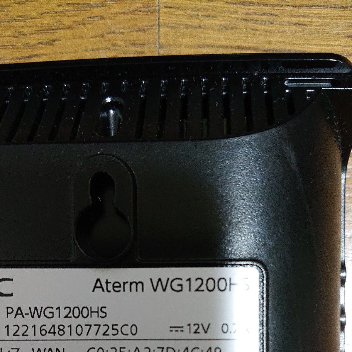 本体のみ NEC Aterm 無線LANルーター WG1200HS