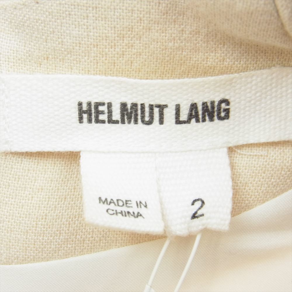 HELMUT LANG ヘルムートラング D07HW617 DRP BLT DD ウールブレンド ドレープ フロント ネルテッド ドレス ワンピース【中古】_画像4