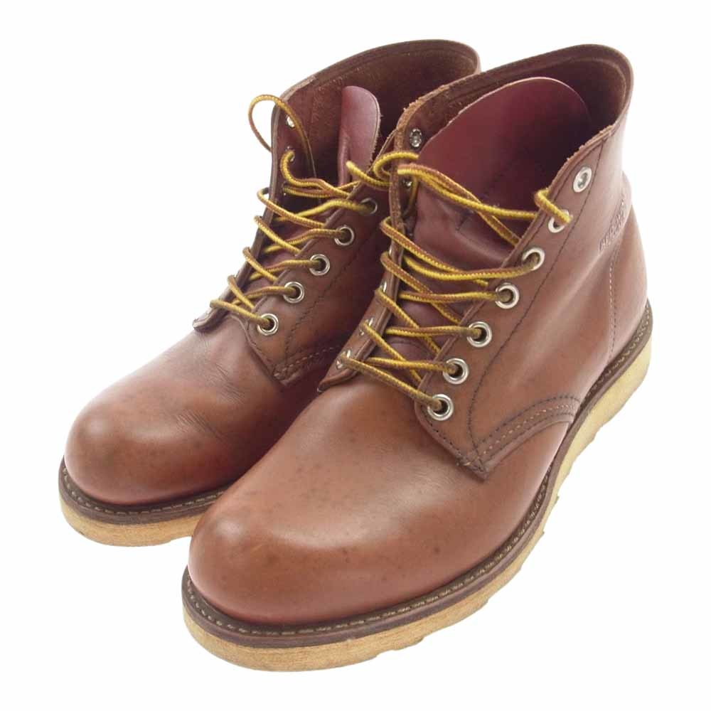 RED WING レッドウィング 8166 8166 6inch CLASSIC PLAIN TOE プレーン トゥ オロ ラセット ブーツ ブラウン系 US7D【中古】_画像1