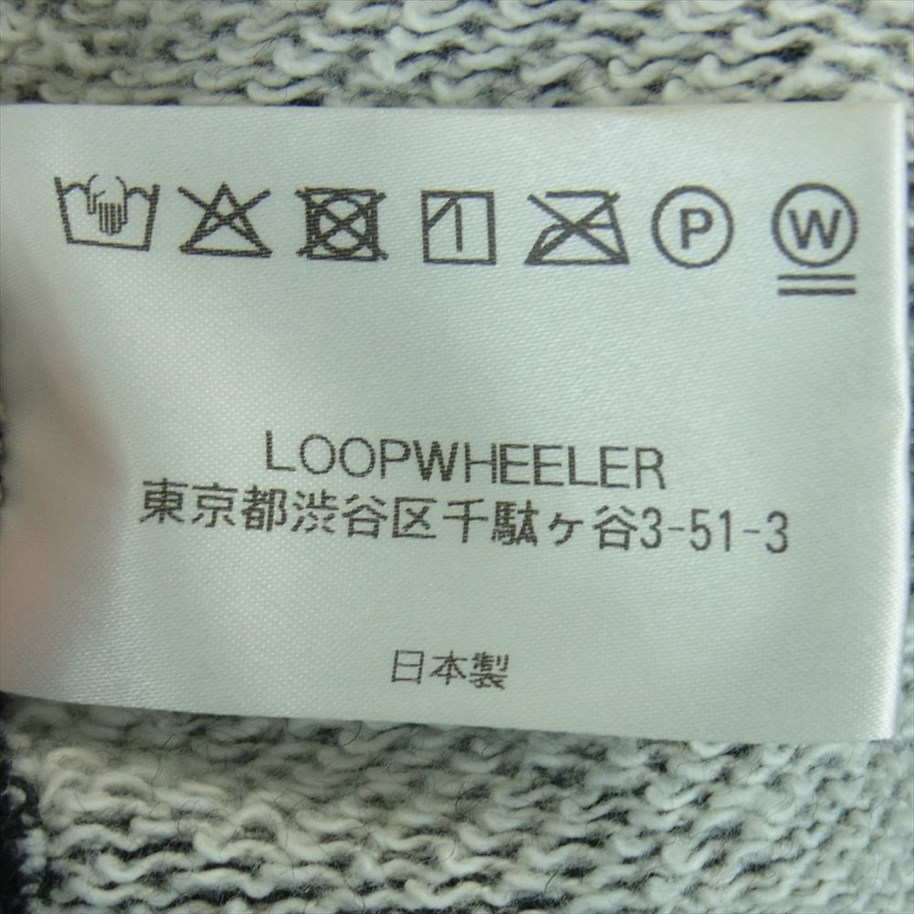LOOPWHEELER ループウィラー LOWERCASE 別注 WOOLWHEELER ローワーケース ネップ ニット セーター ブラック系 XL【中古】_画像6