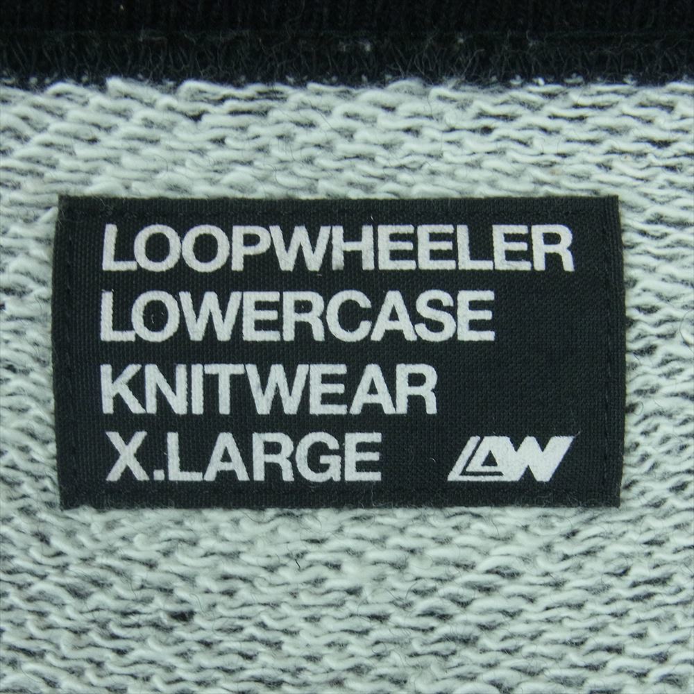 LOOPWHEELER ループウィラー LOWERCASE 別注 WOOLWHEELER ローワーケース ネップ ニット セーター ブラック系 XL【中古】_画像4