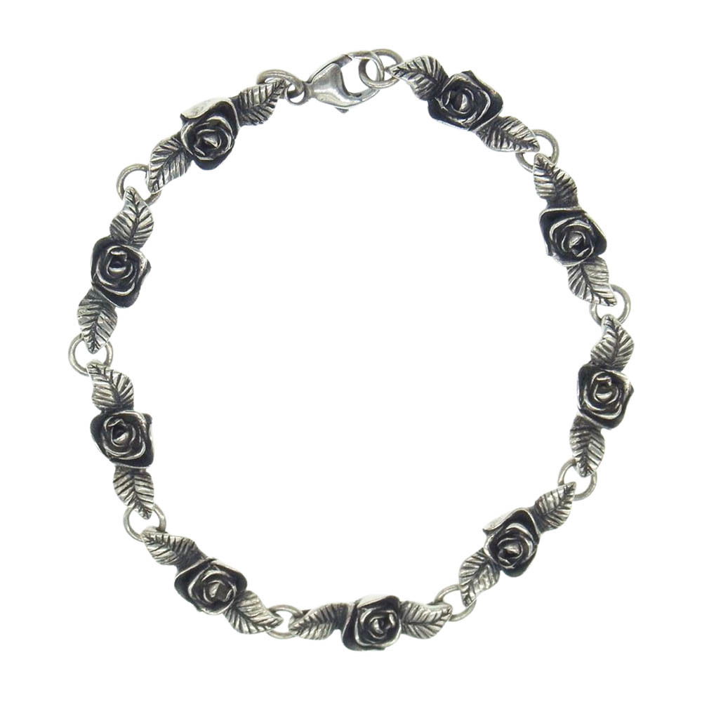 CRAZY PIG クレイジーピッグ #884 ROSARY ROSE BRACELET ロザリー ローズ ブレスレット シルバー系【中古】