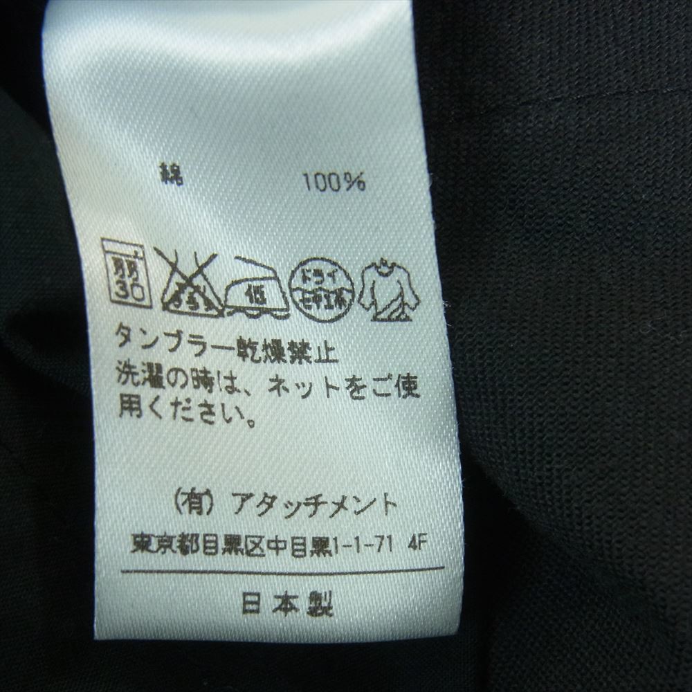 ATTACHMENT Attachment AP51-274 кнопка fly хлопок распорка брюки сделано в Японии оттенок черного 1[ б/у ]