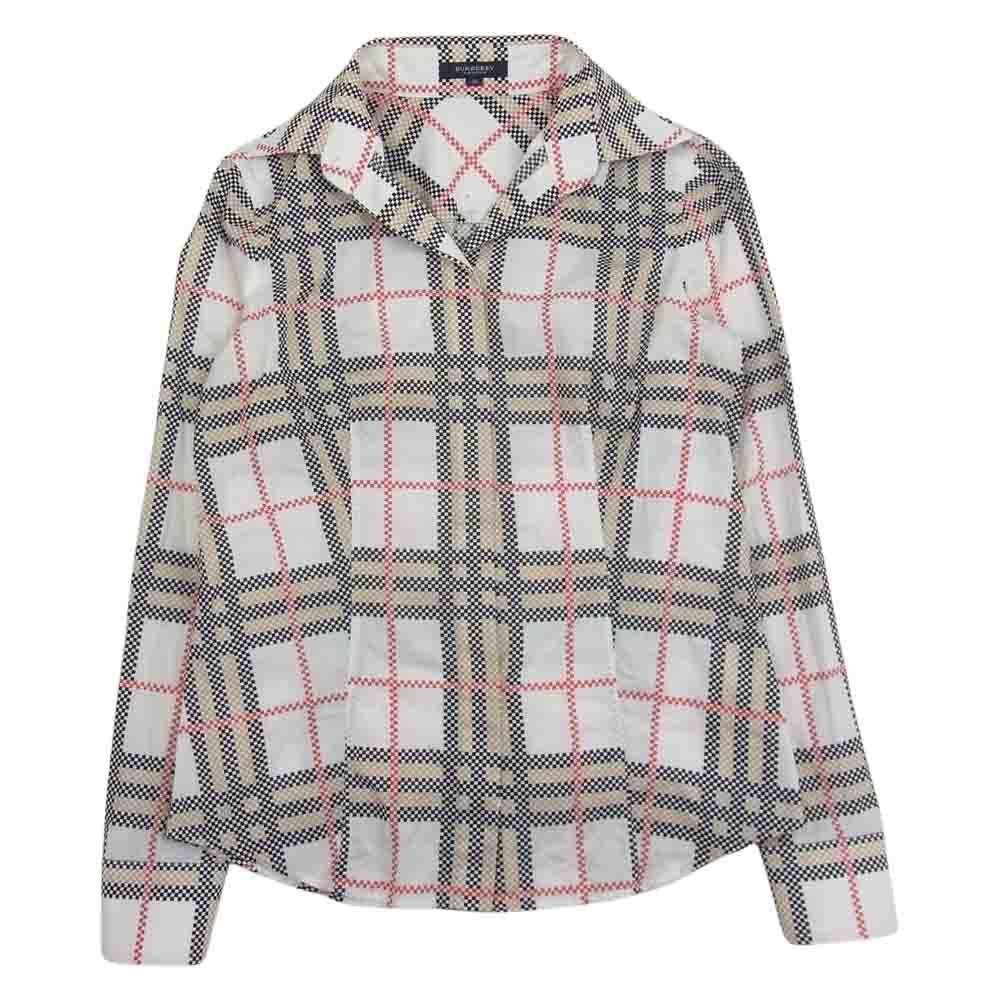 BURBERRY LONDON バーバリー ロンドン チェック 長袖 シャツ マルチカラー系 38【中古】