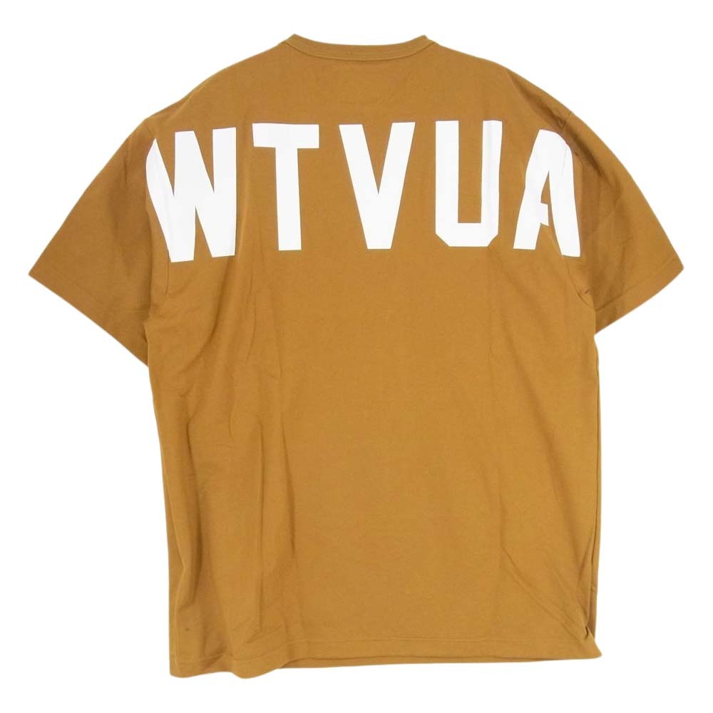 WTAPS ダブルタップス 21AW 212ATDT-CSM10 STENCIL SS TEE ステンシル バックロゴ クルーネック Tシャツ ロゴ刺繍 03【美品】【中古】_画像1