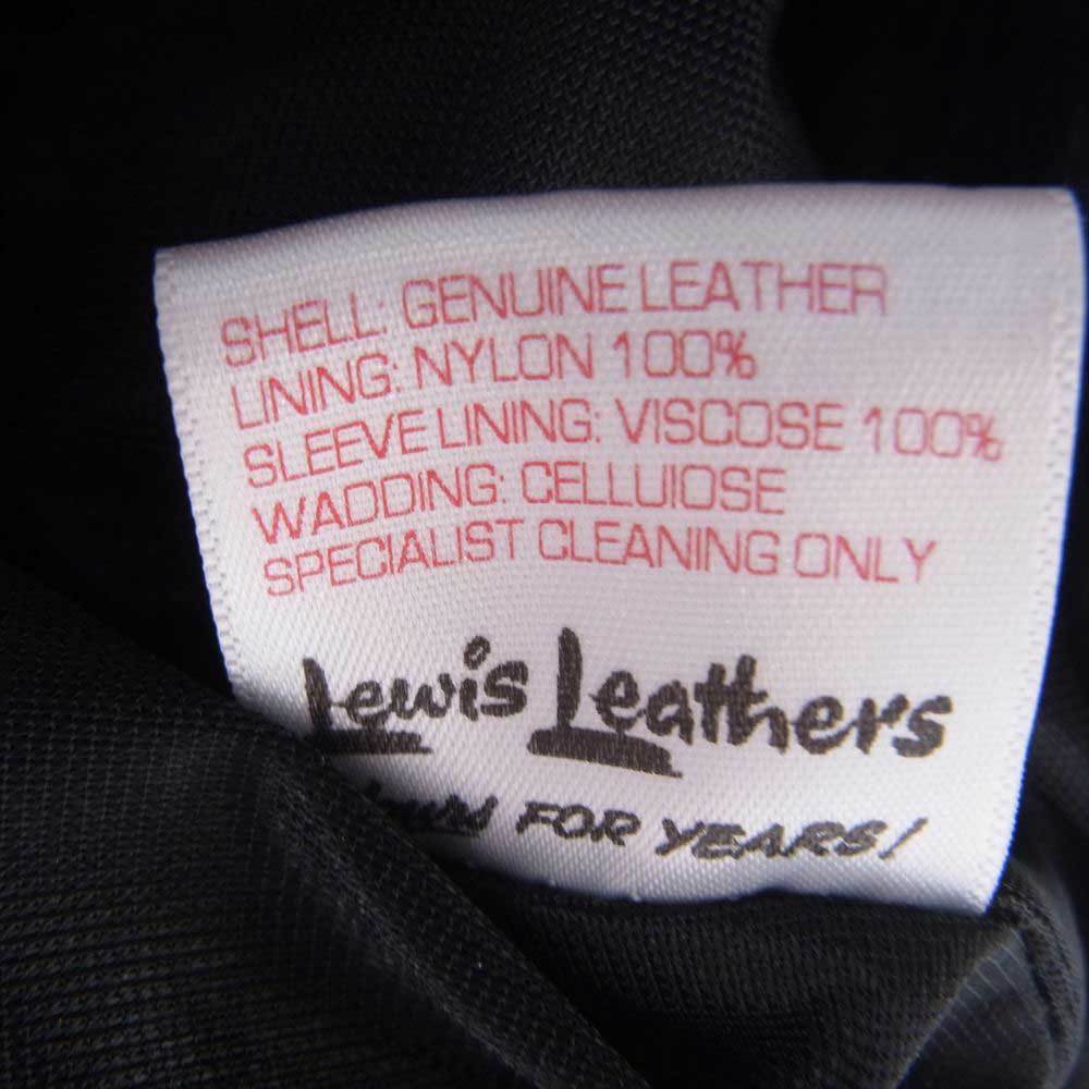 Lewis Leathers ルイスレザー × The REAL McCOY'S リアルマッコイズ サイクロン ディアスキン ライダース ジャケット ネイビー系 【中古】_画像6