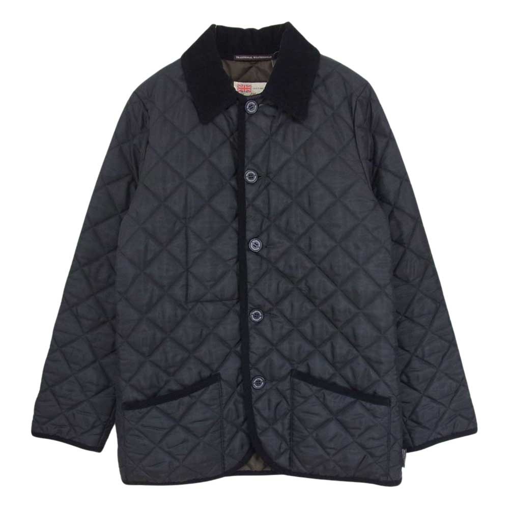 トラディショナルウェザーウェア Traditional Weatherwear waverly ウェーバリー キルティング ジャケット ブラック系 38【中古】_画像1