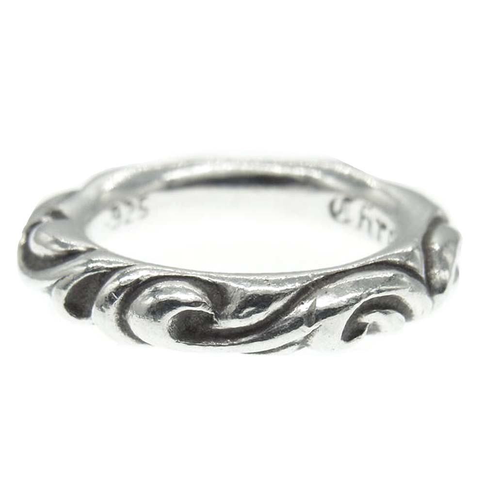 CHROME HEARTS クロムハーツ(原本無) SCRL BAND スクロール バンド リング シルバー系 14号【中古】