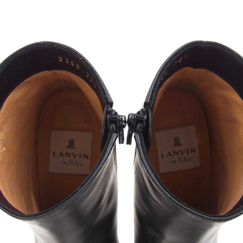 LANVIN en Bleu ランバンオンブルー 2568 ショートブーツ ブラック系 22.5cm【中古】_画像5