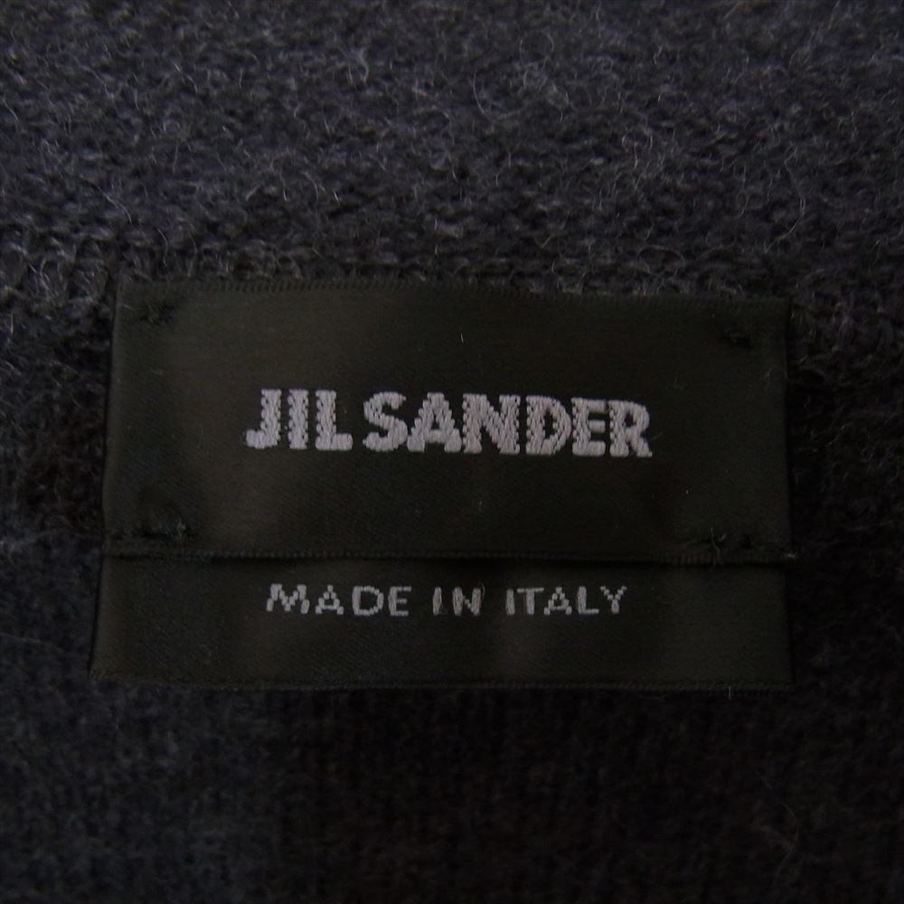 JIL SANDER ジルサンダー JSMG751071 国内正規品 ウールニット フルジップ 長袖 パーカー グレー系 44【中古】_画像4