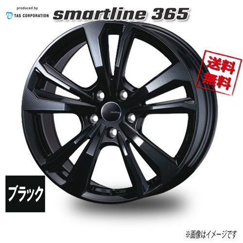 WEDS TAS smartline 365 ブラック 16インチ 5H110 7J+40 4本 65.1 業販4本購入で送料無料_画像1