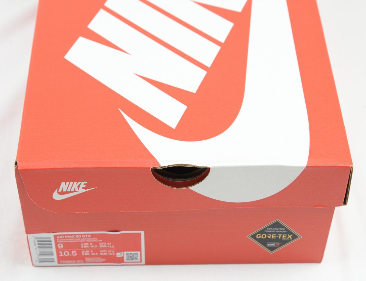 ●NIKE AIR MAX 90 GTX ナイキエアマックス90ゴアテックス(FD5810-001,ブラック/アンスラサイト/マイカグリーン等,9.0(27.0cm))新品_画像8