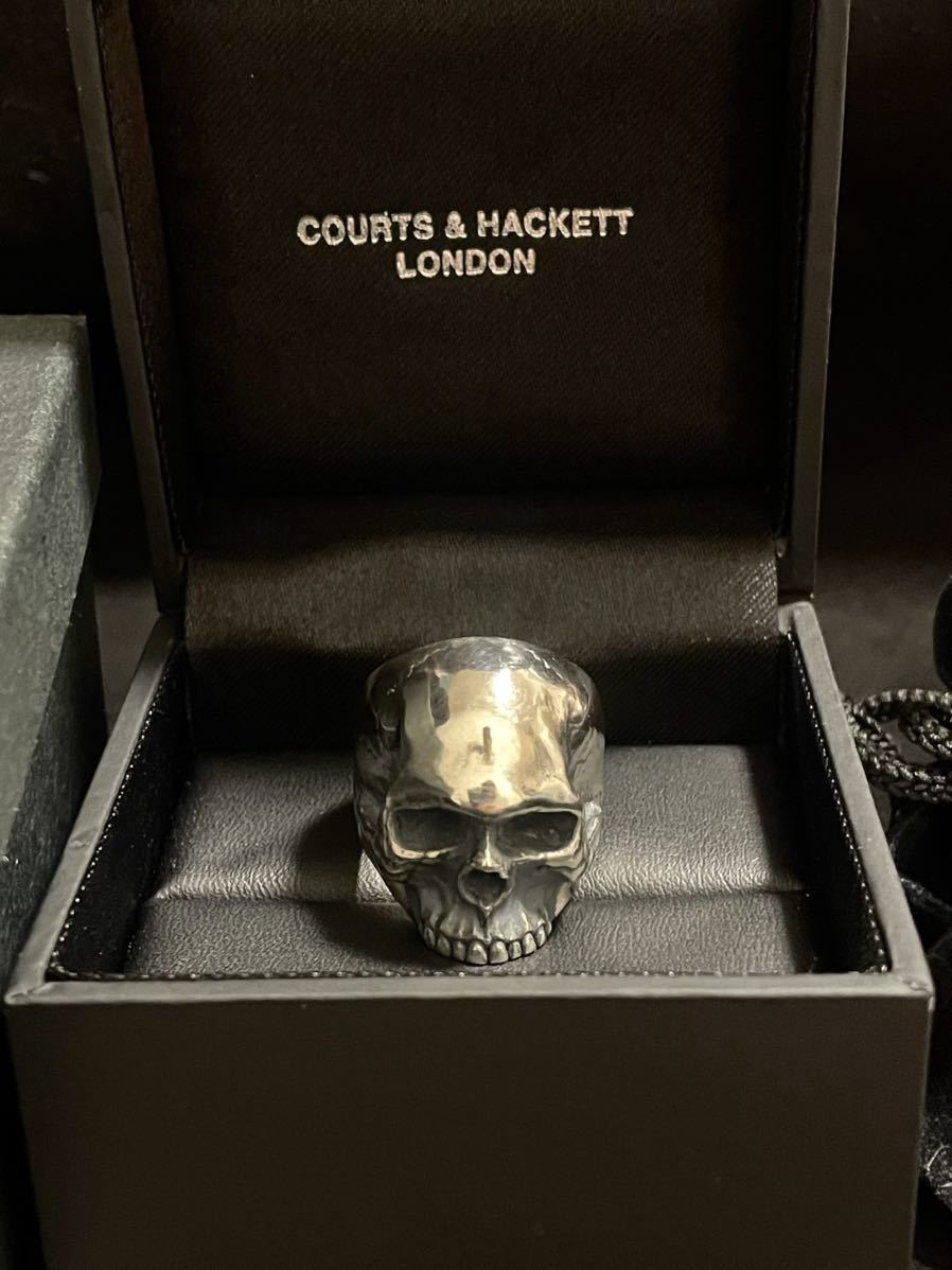 hyde着 COURTS AND HACKETT デスヘッドリング スカルリング hyde着 COURTS AND HACKETT デスヘッドリング スカルリング