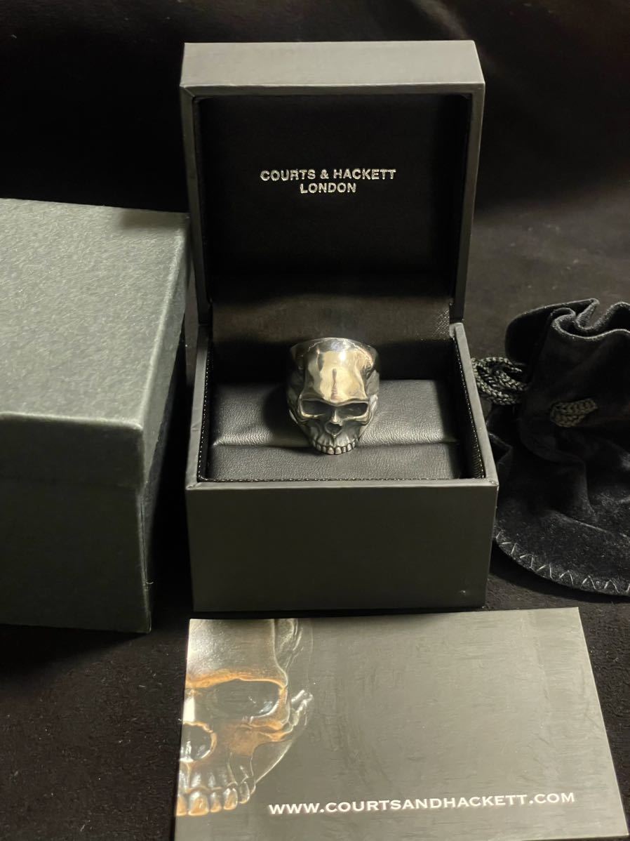 hyde着 COURTS AND HACKETT デスヘッドリング スカルリング hyde着 COURTS AND HACKETT デスヘッドリング スカルリング