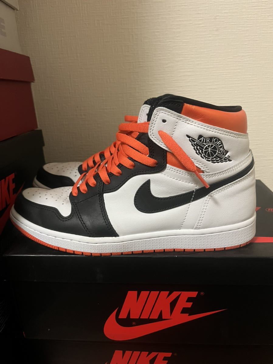 NIKE ナイキ AIR JORDAN 1 RETRO HIGH OG ELECTRO ORANGE 555088 180 エアジョーダン1 レトロ ハイ エレクトロオレンジ 28.0cm_画像3