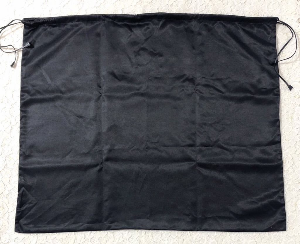 プラダ「PRADA」バッグ保存袋 (3302) 正規品 付属品 内袋 布袋 巾着袋 布製 ナイロン生地 ネイビー 59×49cm 特大サイズ バッグ用_画像2