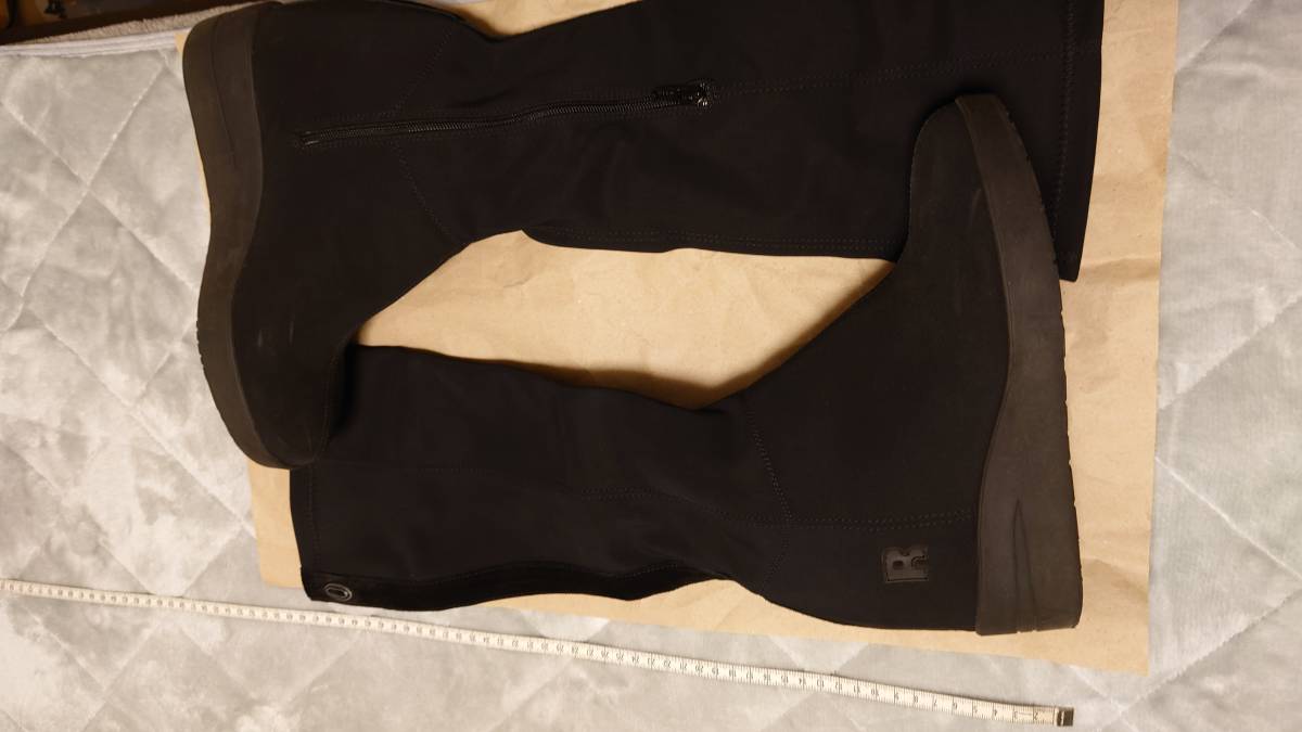 ルコライン RUCO LINE ロングブーツ 美品 24.5cm black 黒の画像1