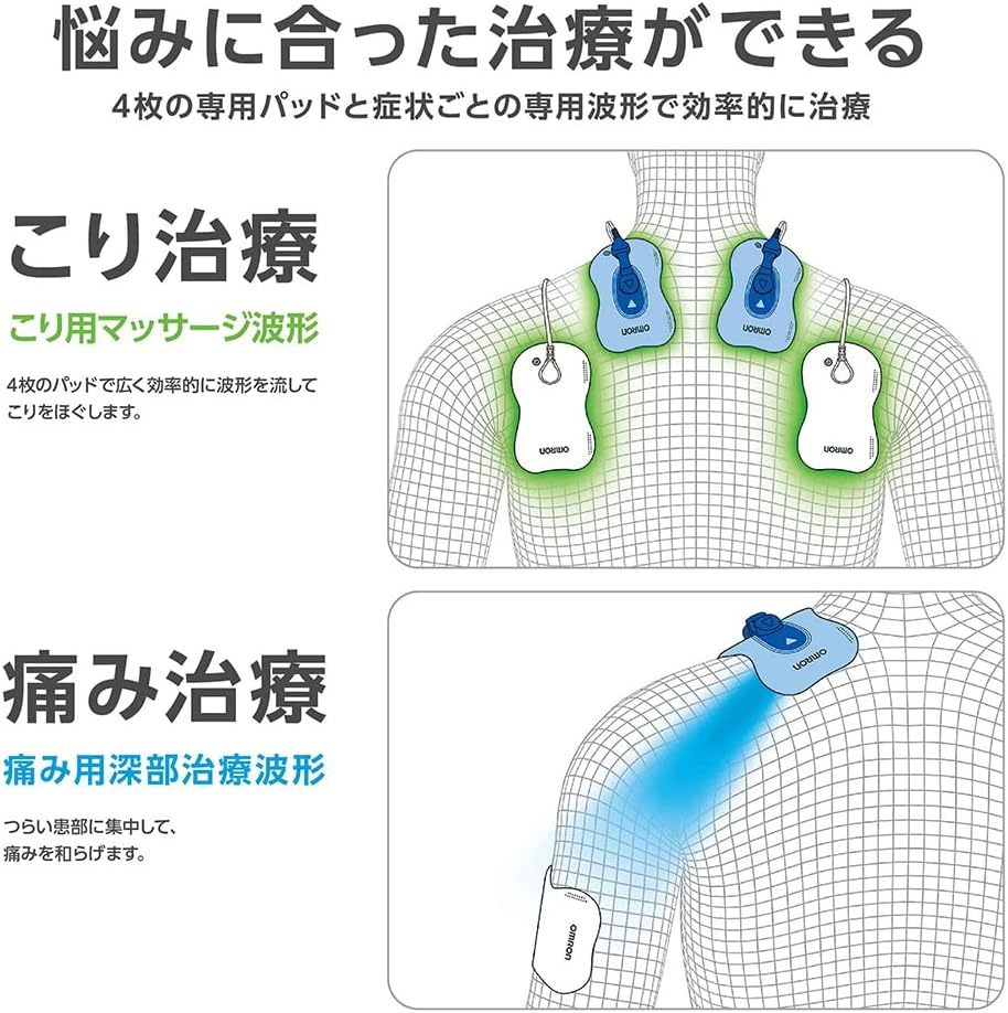 オムロン 低周波治療器 （電気治療器） HV-F5500 ヒーターサポーター付き　OMRON　マッサージ_画像5