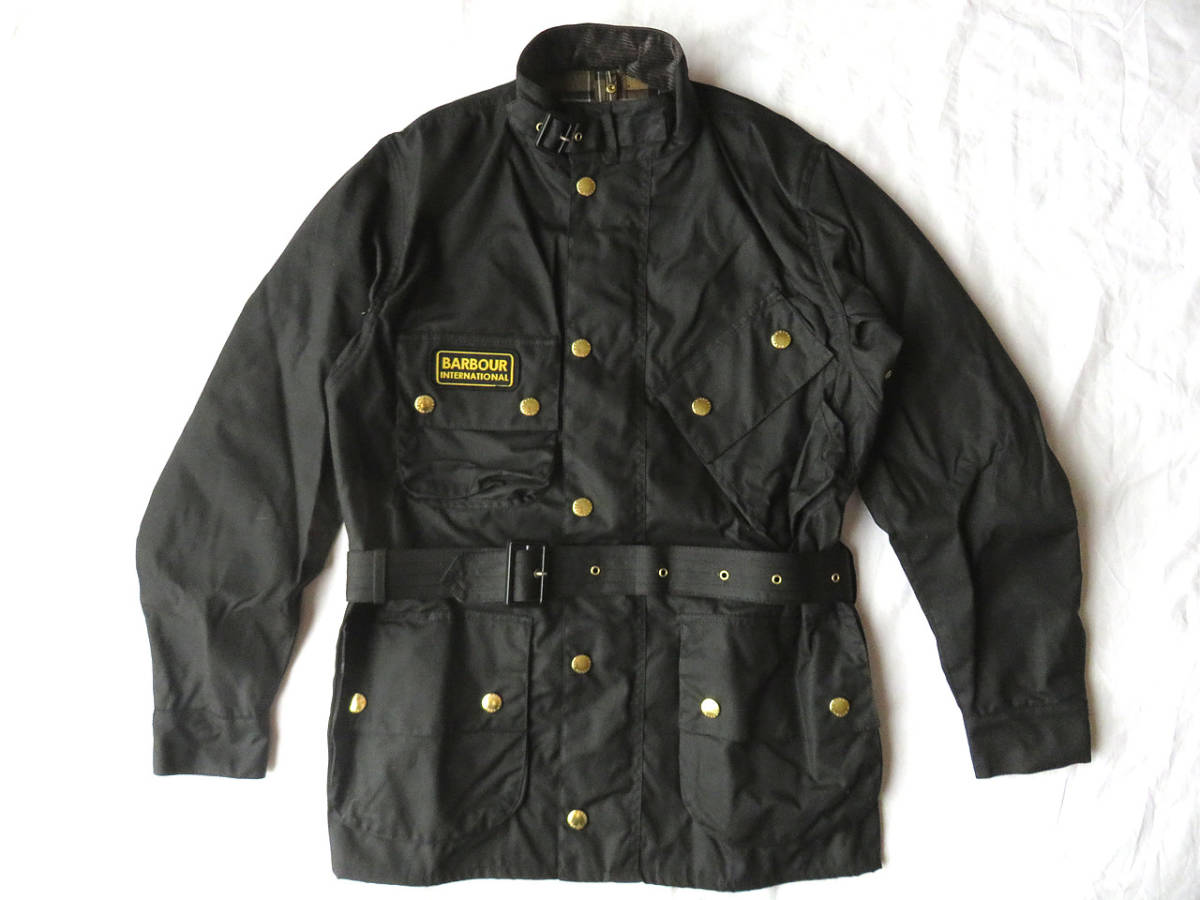 キャンペーン価格 新品 Barbour バブアー インターナショナル ジャケット ブラック 36 AW22 International Original Wax MWX0004 2ワラント_画像1