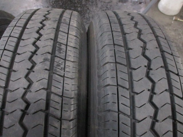 キャラバンE25系 195/80R15 107/105L LT 8部山程度【4本セット】2021年製 TOYO V-02e 15x5.5J 鉄ホイール【個人宅発送不可商品】の画像8