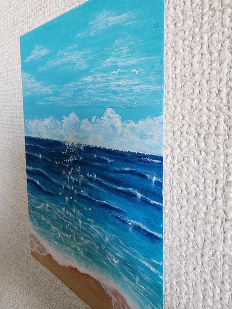 海　絵　風景画　アート　パステル画　癒し