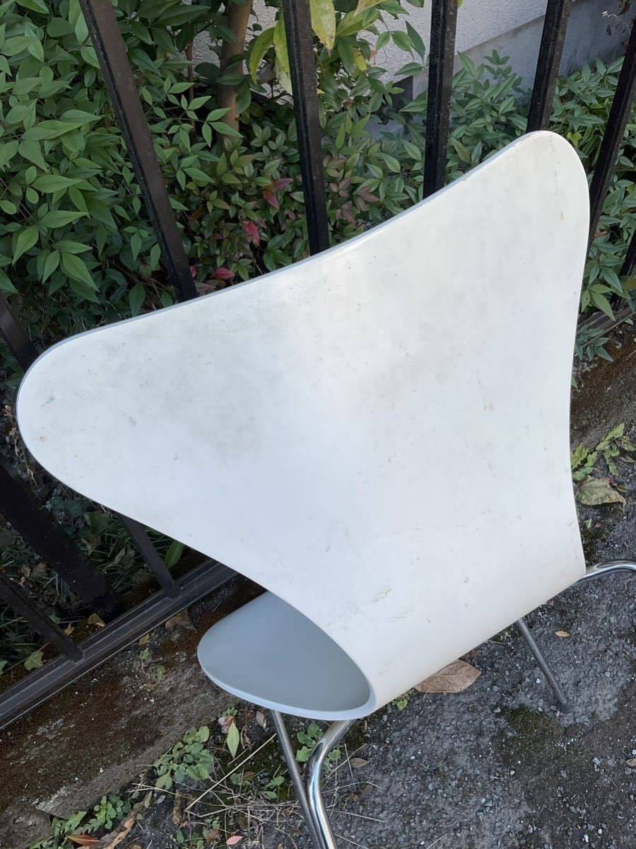 ① Fritz Hansen フリッツハンセン Seven Chair セブンチェア Arne Jacobsen アルネ ヤコブセン Made in Denmark デンマーク 1997 ホワイトの画像8