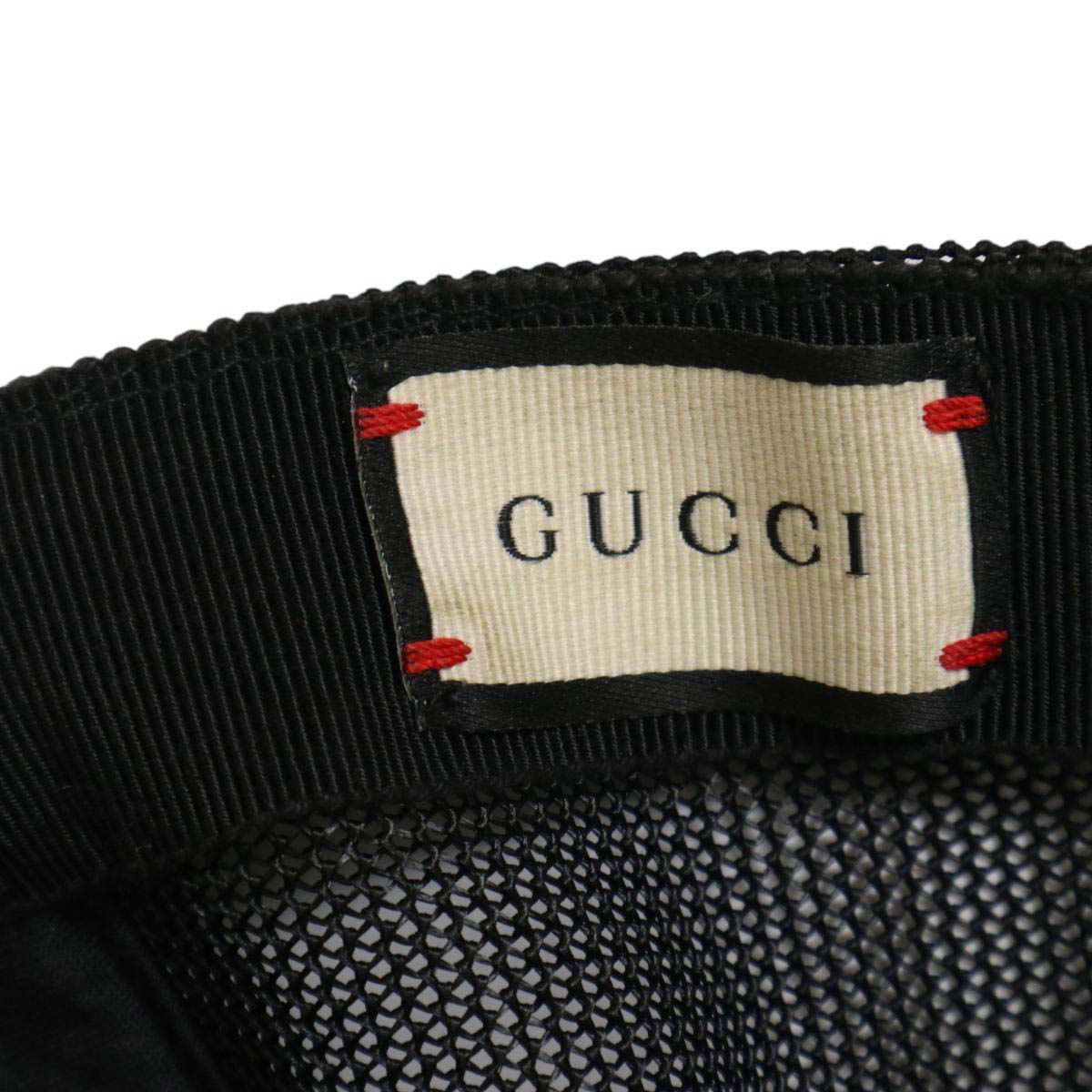 グッチ スネークプリント GG ベースボールキャップ 426887 ユニセックス ベージュ ブラック GUCCI 中古 【アパレル・小物】_画像8