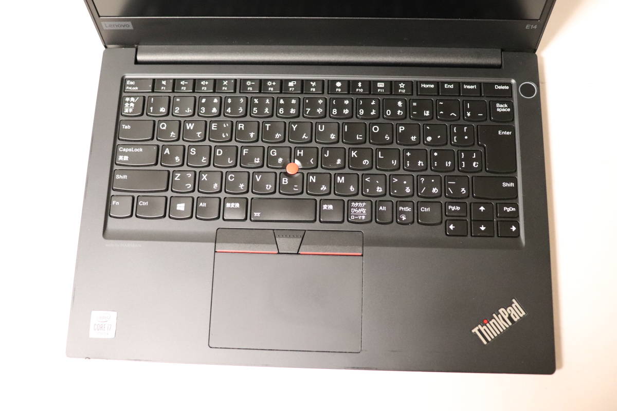 M170. Lenovo / ThinkPad E14 / 20RACTO1WW / Core i7-10510U / 16GBメモリ / SSDなし / 通電確認・ジャンク_画像2