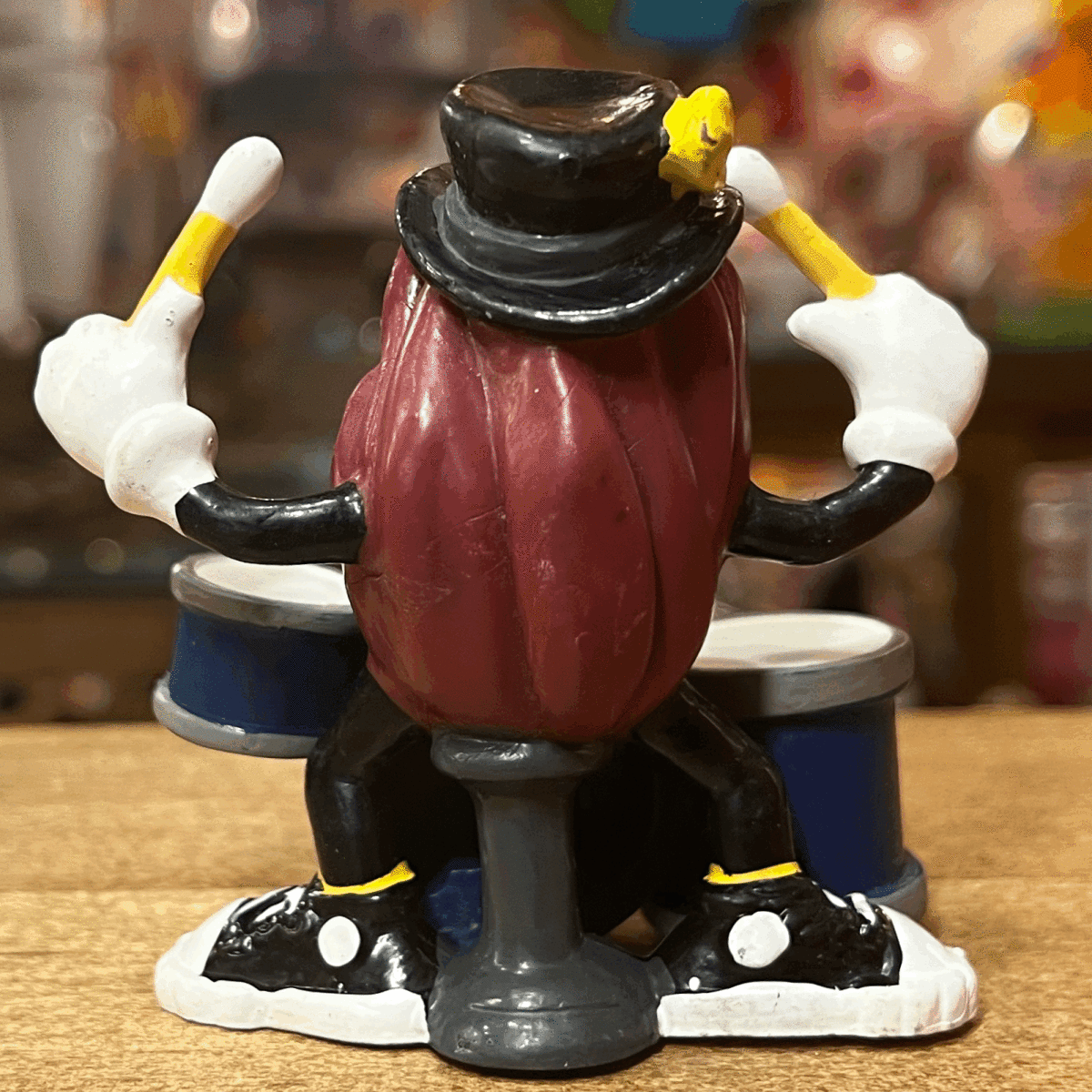 California Raisins カリフォルニアレーズン PVC フィギュア ドラム アドバタイジング キャラクター 企業物 レーズン アメキャラ_画像7