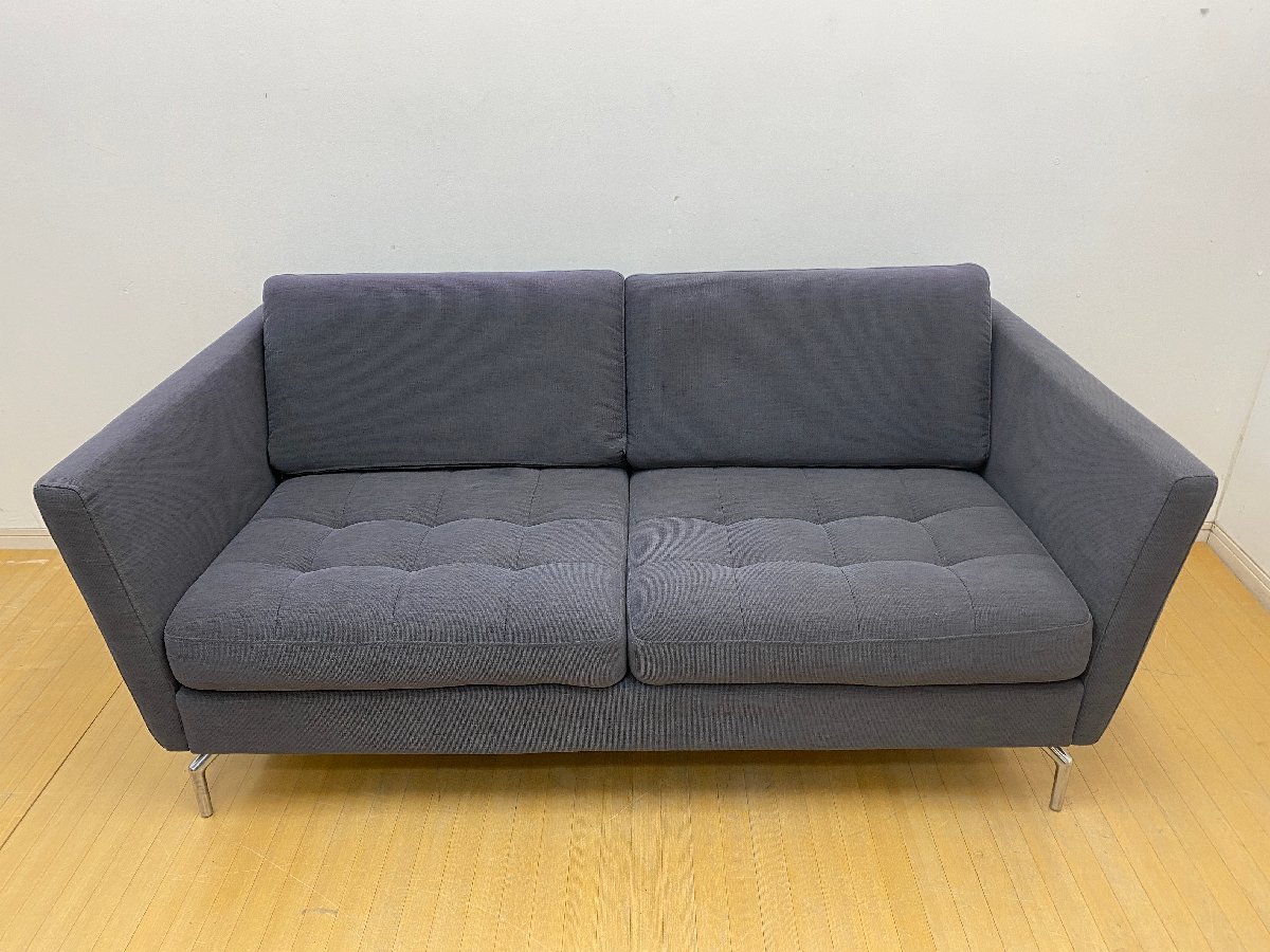 ■【1円～】BoConcept OSAKA SOFA ボーコンセプト オオサカ ソファ 2人掛けソファ 布張り 2シーター 幅170cm ブルー モダン 北欧 名古屋_画像2