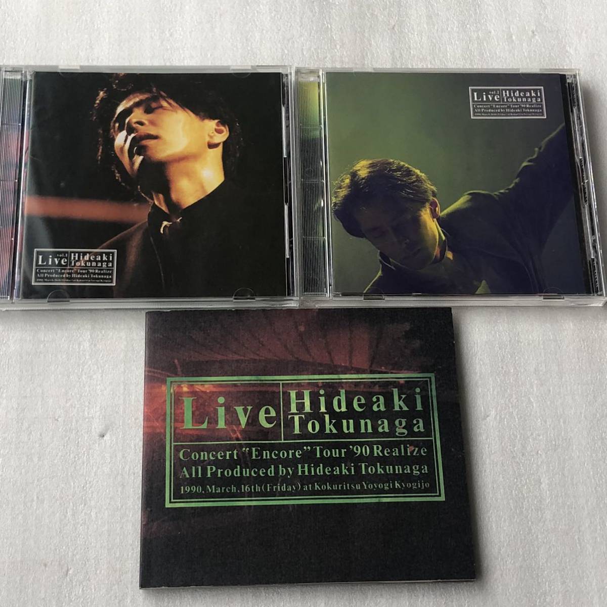 中古CD 徳永英明/Live 'Concert''Encore''Tour'90 Realize(2CD) (1990年)の画像3