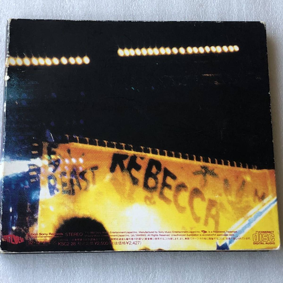 中古CD REBECCA レベッカ/Live Selection 1 (1992年)_画像2