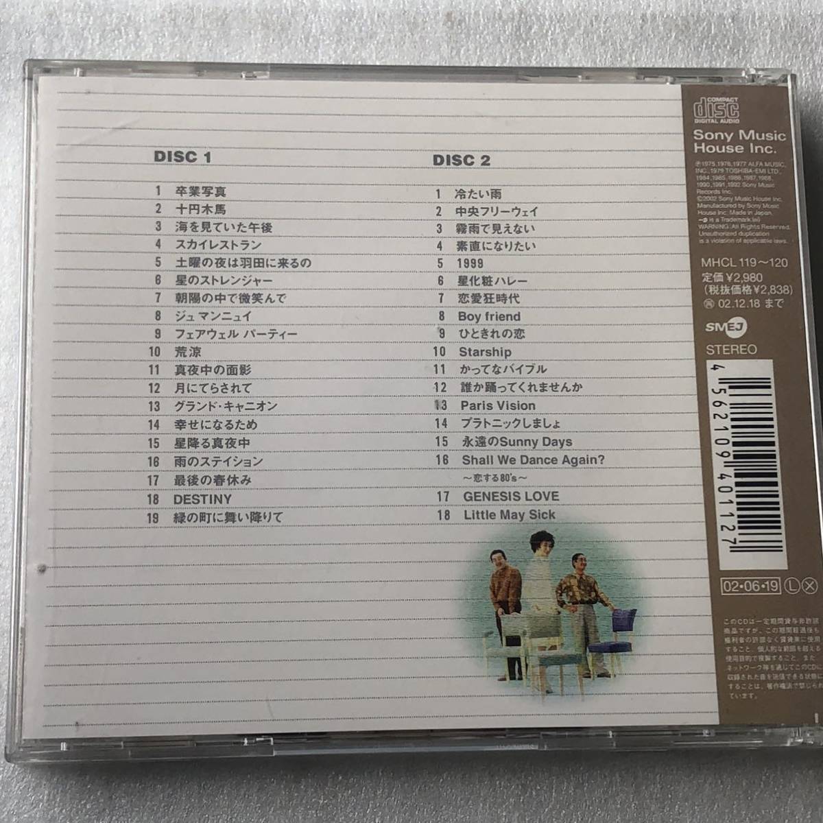 中古CD Hi-Fi Set ハイ・ファイ・セット / GOLDEN☆BEST/荒井由実・松任谷由実・杉真理作品集(2CD) (2002年) _画像2