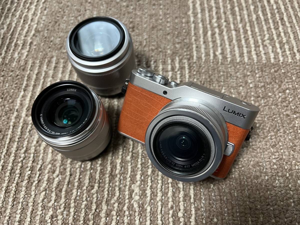 【中古美品】Panasonic LUMIX DC-GF9W-D ＋ズームレンズ　ケース付_画像1