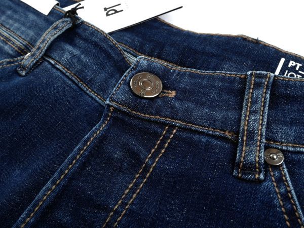 【新品未使用】PT Torino Denim ピーティートリノ◆32◆Reggae クロップ丈◆ウオッシュド インディゴ ブルー ストレッチ デニム パンツ_画像2