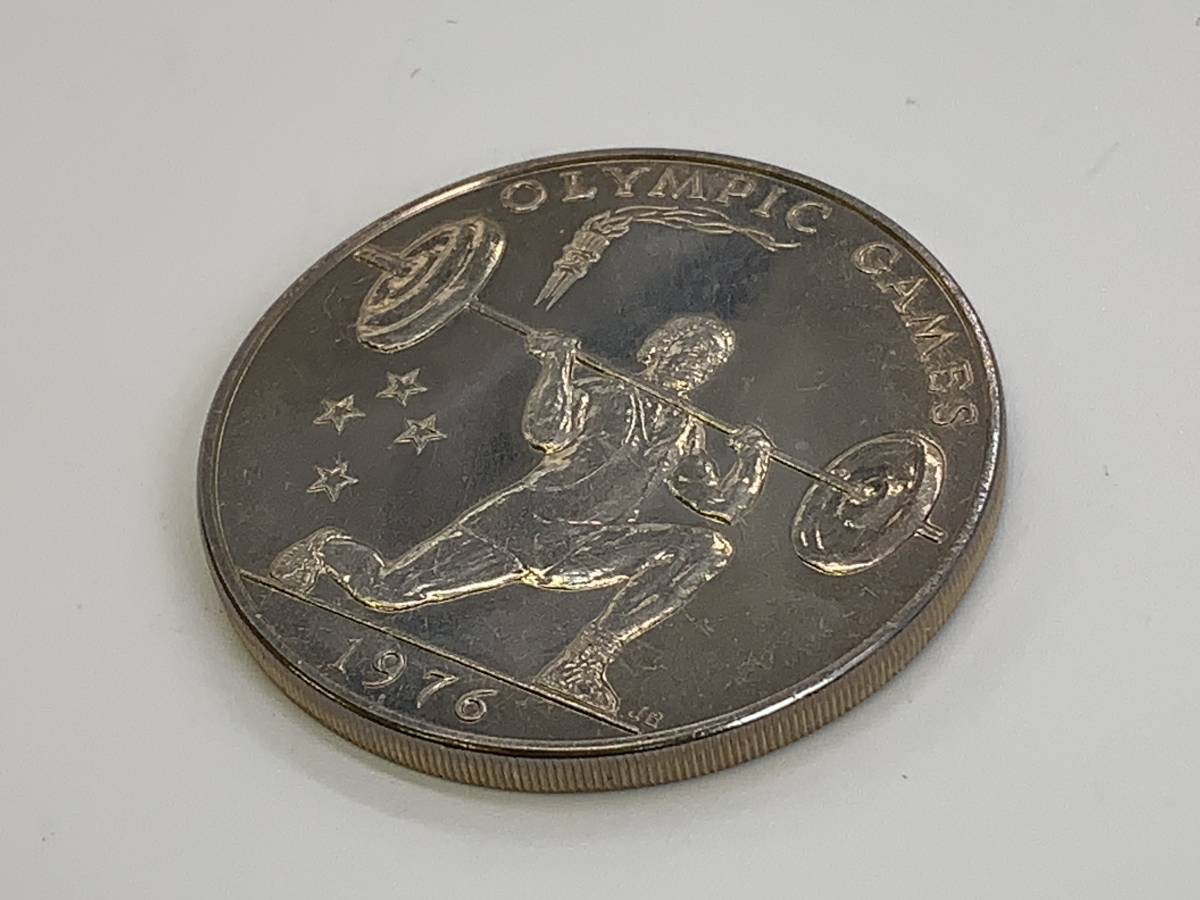 ★サモア　1タラ　記念硬貨　コイン　モントリオールオリンピック　ウエイトリフティング　1976年　⑭_画像4