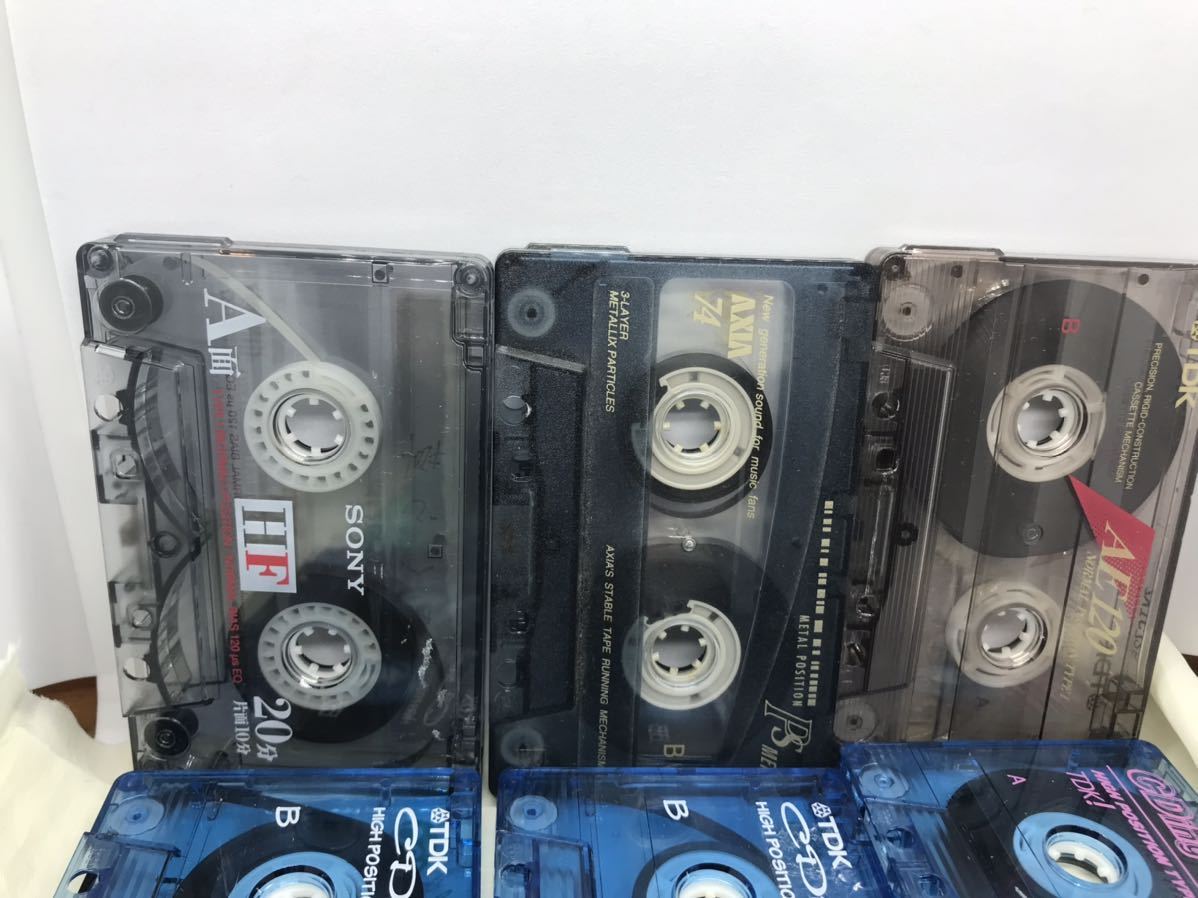 C1-3D中古カセットテープ12本　都はるみベスト　再生未確認　使用済み　上書き用　ハイポジ　メタル　ノーマルmaxell/AXIA/SONY/TDK 1b/2c_画像2