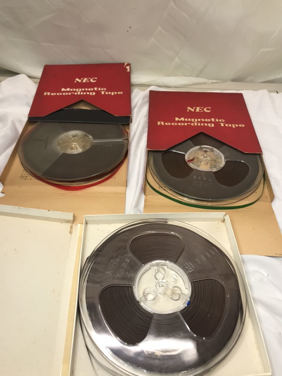 C-3-1A オープンリール テープ NEC ナショナル MAGNETIC SOUND RECORDING TAPE マグネティックレコーディング　テープ　ジャンク　1a/1b_画像2