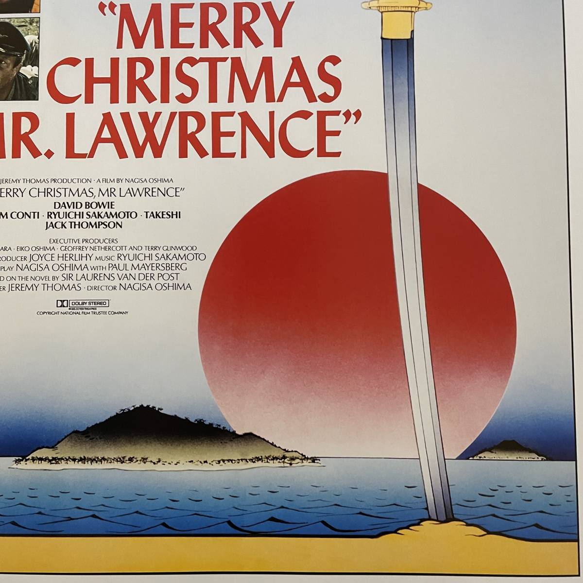 UK版ポスター『戦場のメリークリスマス』（Merry Christmas, Mr. Lawrence）★坂本龍一/YMO/デヴィッド・ボウイ/ビートたけし/大島渚の画像3